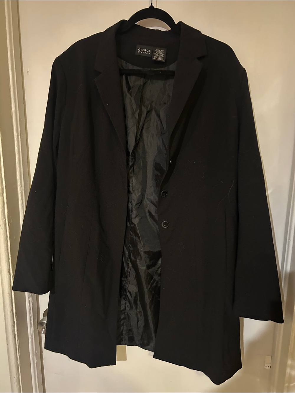 George Black Women's Long Single-Breasted Blazer
